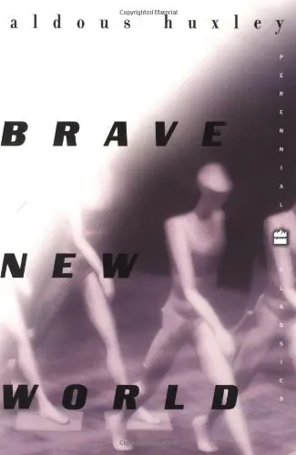 The book cover for 'Brave New World' by 'Aldous Huxley