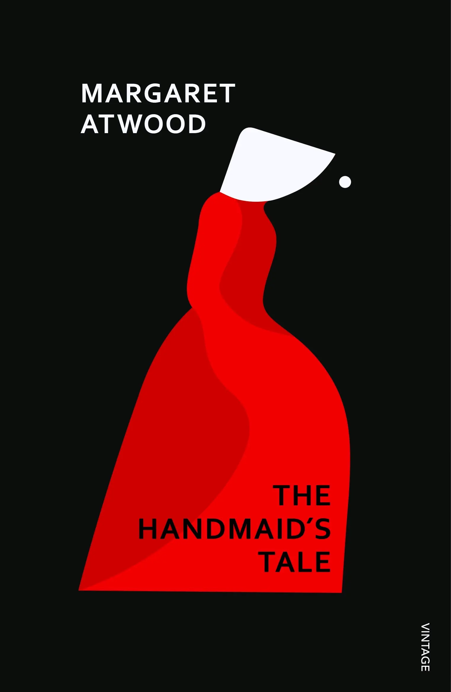 The book cover for 'The Handmaid's Tale' by 'Margaret Atwood