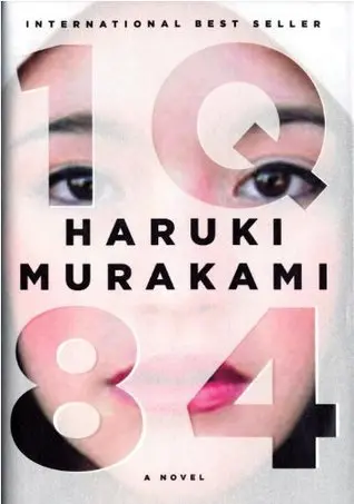 The book cover for '1Q84' by 'Haruki Murakami