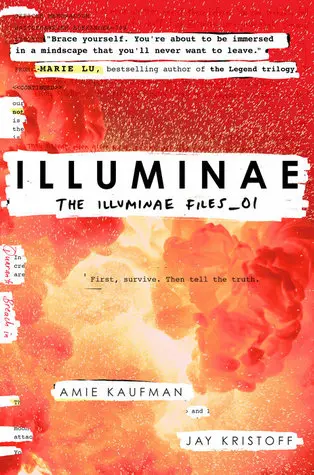 The book cover for 'Illuminae' by 'Amie Kaufman