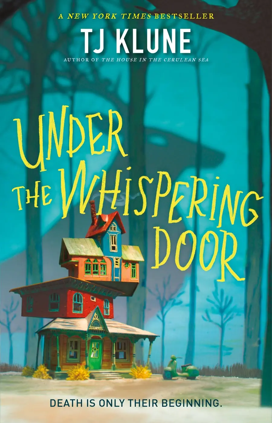 The book cover for 'Under the Whispering Door' by 'T.J. Klune