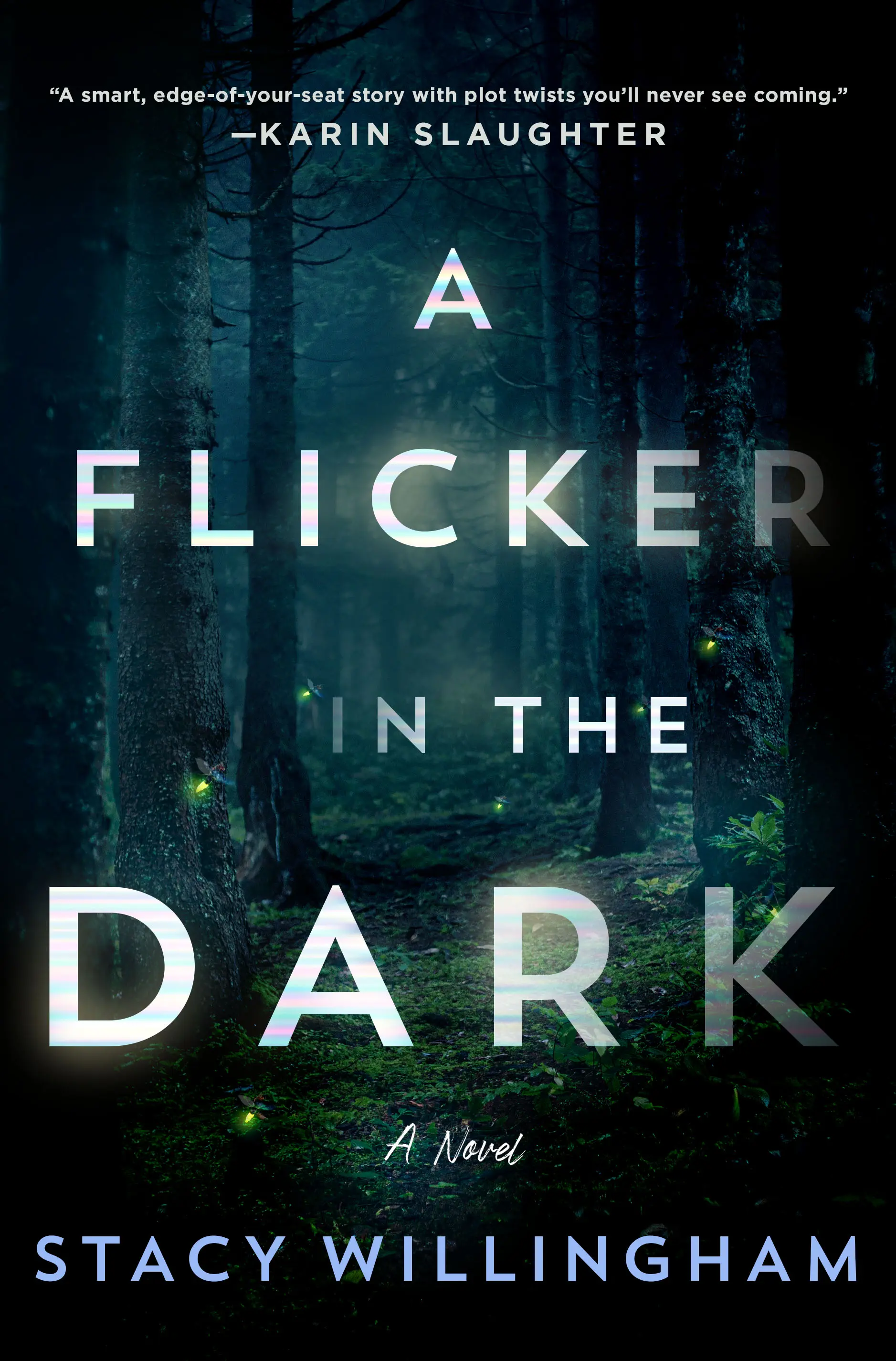 The book cover for 'A Flicker in the Dark' by 'Stacy Willingham