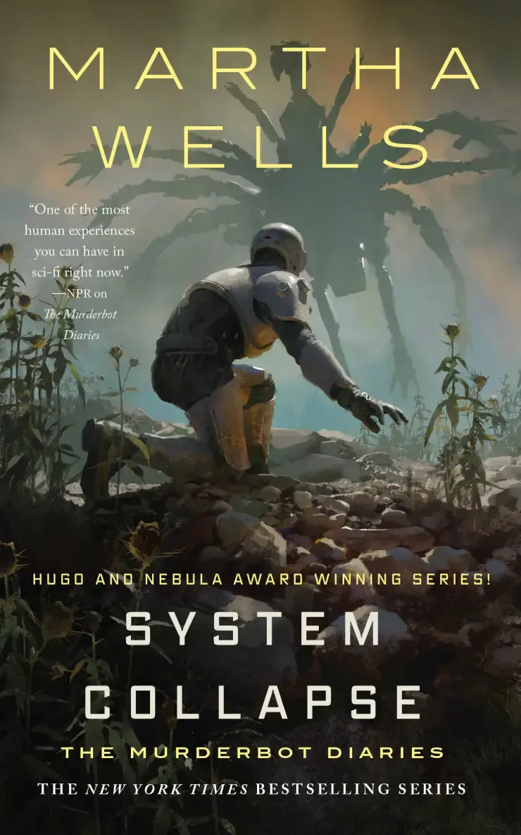 The book cover for 'System Collapse' by 'Martha Wells