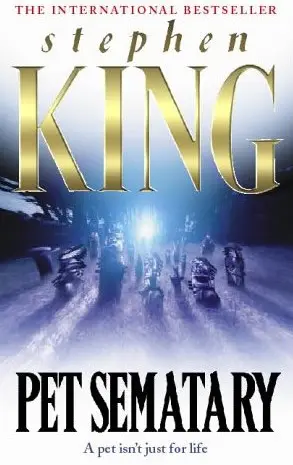 The book cover for 'Pet Sematary' by 'Stephen King
