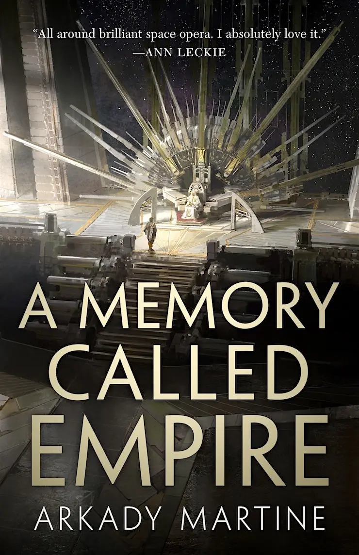 The book cover for 'A Memory Called Empire' by 'Arkady Martine