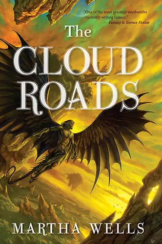 The book cover for 'The Cloud Roads' by 'Martha Wells