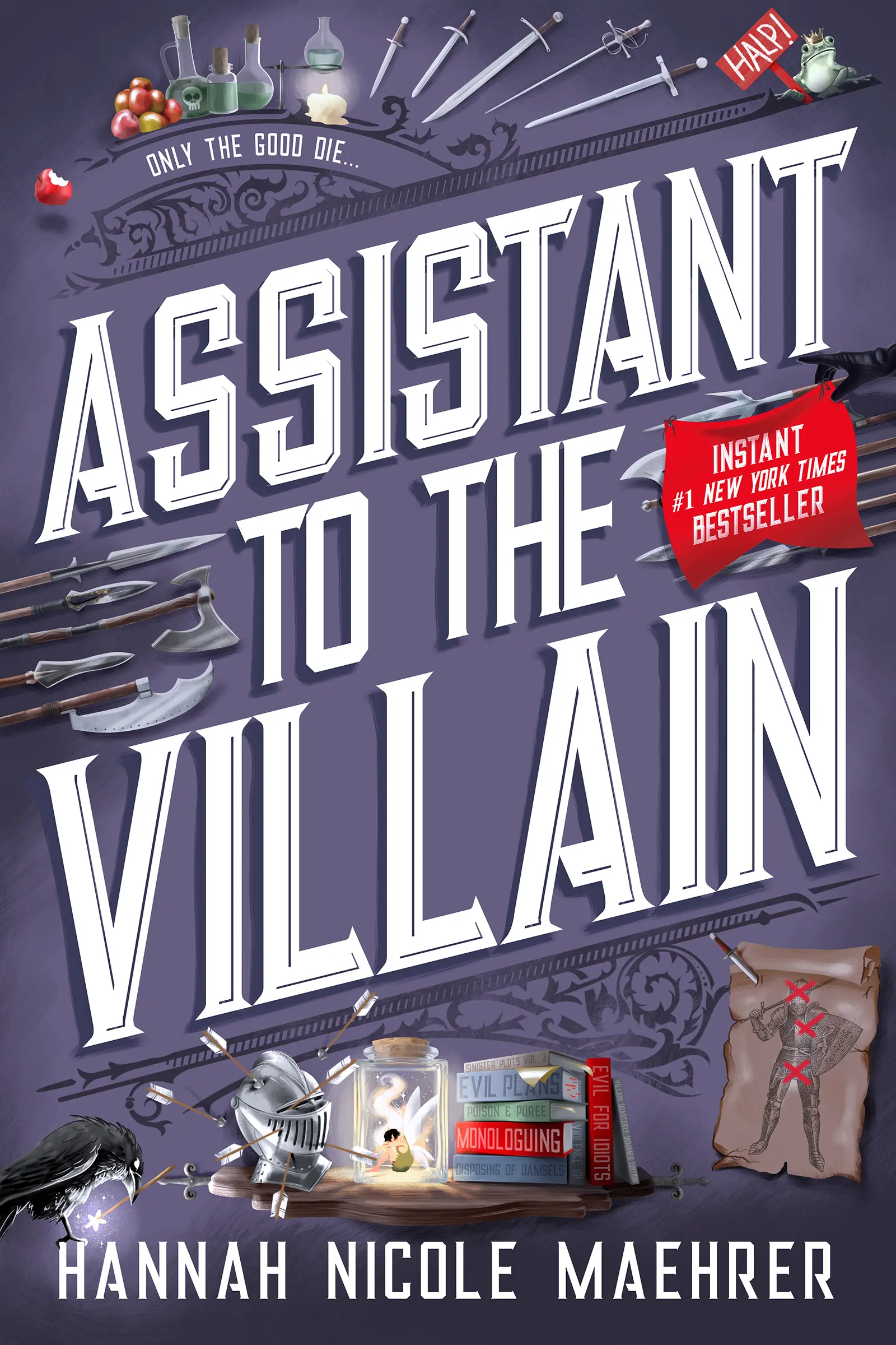The book cover for 'Assistant to the Villain' by 'Hannah Nicole Maehrer