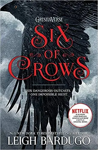 The book cover for 'Six of Crows' by 'Leigh Bardugo