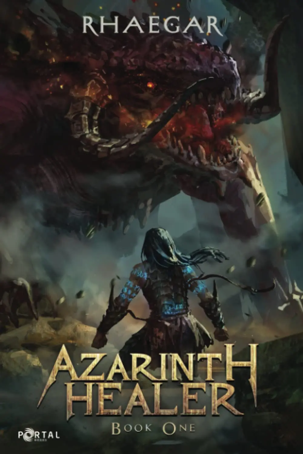 The book cover for 'Azarinth Healer: Book One' by 'Rhaegar