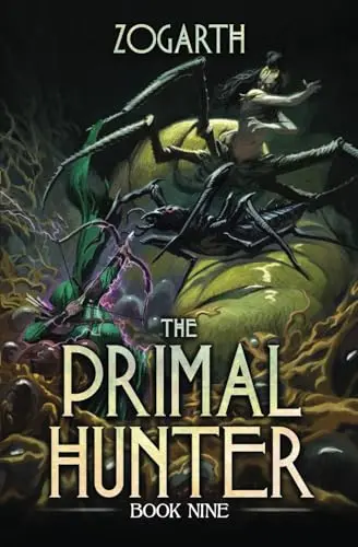 The book cover for 'The Primal Hunter 9: A LitRPG Adventure' by 'Zogarth