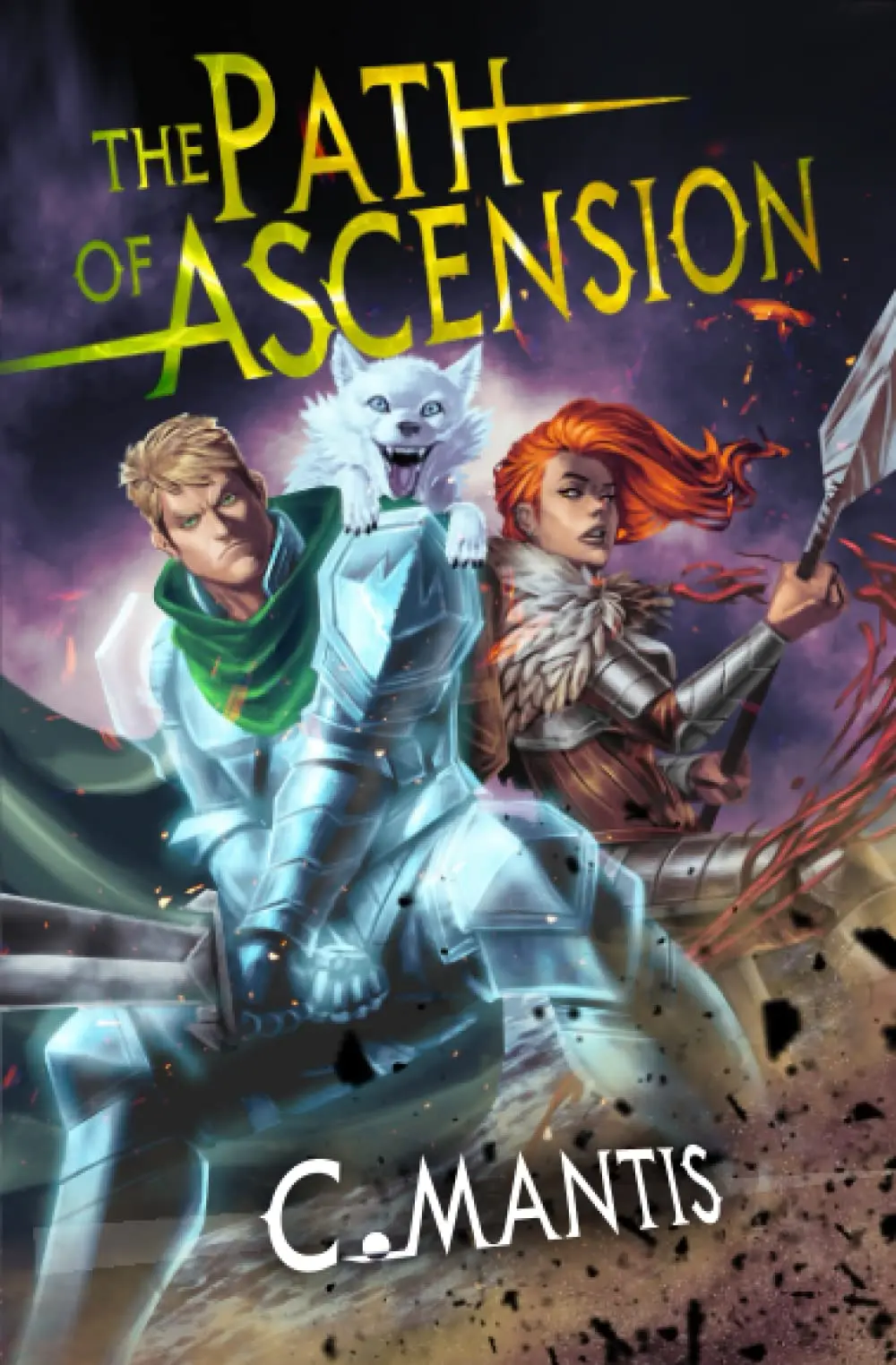 The book cover for 'The Path of Ascension: A LitRPG Adventure' by 'C. Mantis