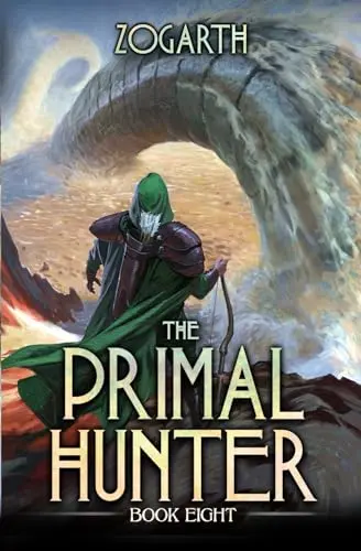 The book cover for 'The Primal Hunter 8: A LitRPG Adventure' by 'Zogarth