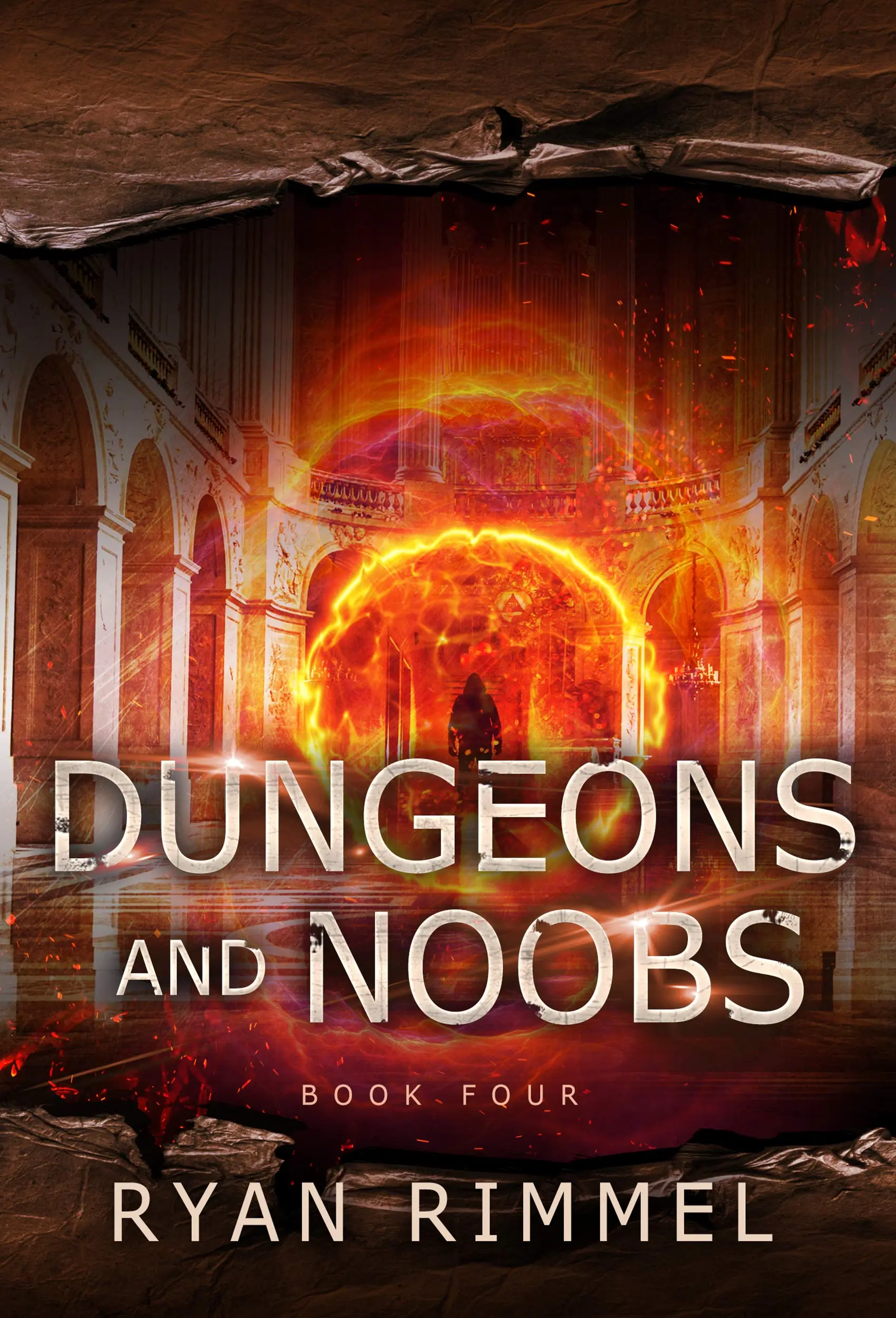 The book cover for 'Dungeons and Noobs' by 'Ryan Rimmel
